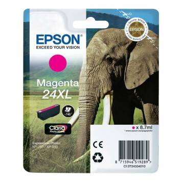 Epson 24XL T2433 tusz magenta oryginalny