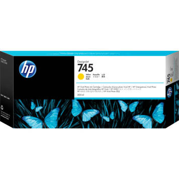 HP 745 F9K02A tusz żółty oryginalny