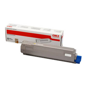 Oki 44643001 toner żółty oryginalny