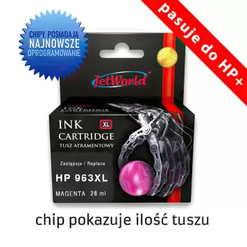 Zamiennik HP 963XL 3JA28AE tusz magenta marki JetWorld do HP Plus