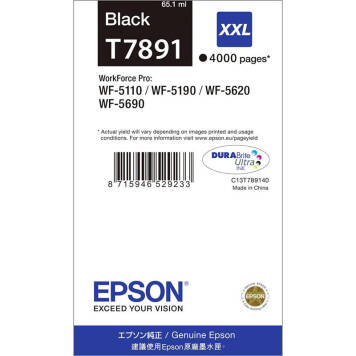 Epson T7891 tusz czarny XXL C13T789140 oryginalny