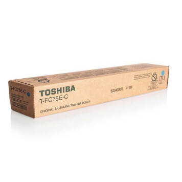 Toshiba T-FC75E-C toner cyan oryginalny