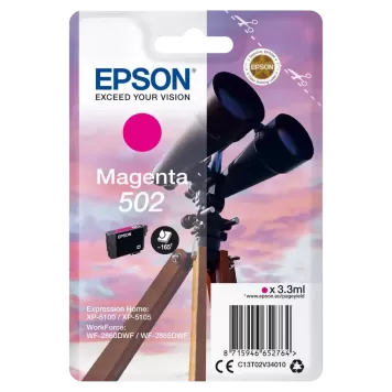 Epson 502 C13T02V34010 tusz magenta oryginalny