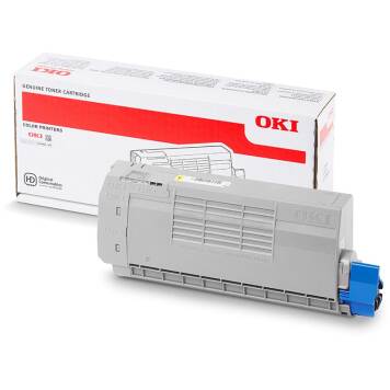 Oki 44318605 toner żółty oryginalny