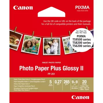 Canon PP-201 2311B070 Photo Paper Plus Glossy II 9x9cm 20 ark