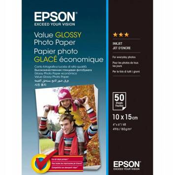 Epson C13S400038 Value Glossy Photo Paper 10x15 183 g/m² 50 ark