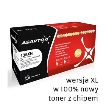 Zamiennik HP 135X W1350X toner XL marki Asarto + chip