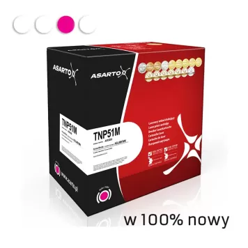 Zamiennik Minolta TNP51M A0X5355 toner magenta marki Asarto