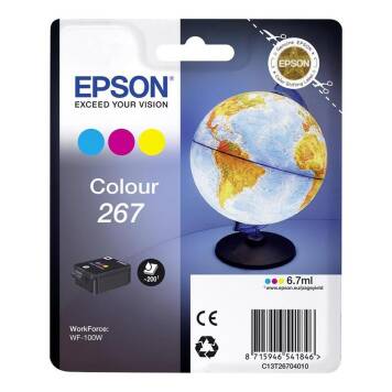 Epson 267 tusz kolor CMY C13T26704010 oryginalny