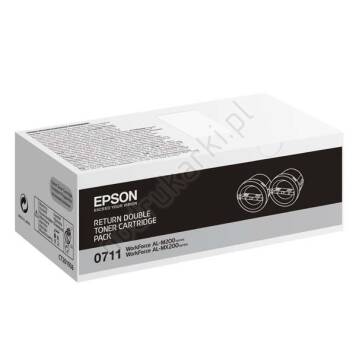 Epson C13S050711 dwa zwrotne tonery czarne oryginalne