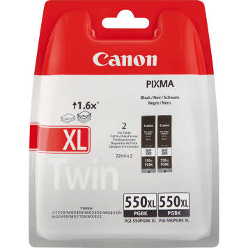 Canon PGI-550PGBK XL 6431B005 2 oryginalne tusze czarne 
