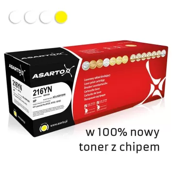 Zamiennik HP 216A W2412A toner żółty marki Asarto + chip