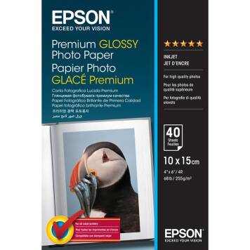 Epson C13S042153 Premium Glossy Photo Paper 10x15 255 g/m² 40 ark.