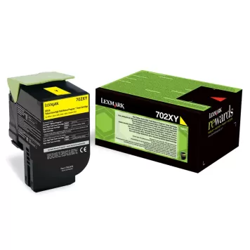 Lexmark 702XY 70C2XY0 toner żółty oryginalny