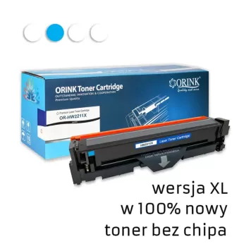 Zamiennik HP 207X W2211X toner cyan marki Orink brak chipa