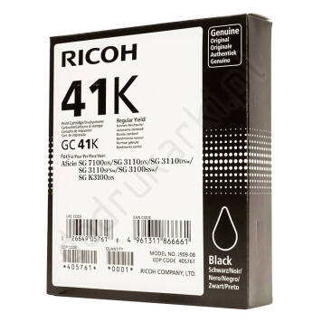 Ricoh GC41K czarny atrament żelowy oryginalny