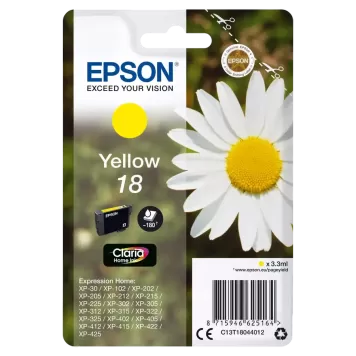 Epson 18 T1804 tusz żółty oryginalny