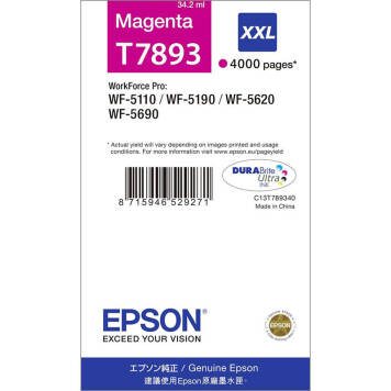 Epson T7893 tusz magenta XXL C13T789340 oryginalny