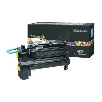 Lexmark C792A1YG toner żółty oryginalny