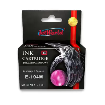 Zamiennik Epson 104M C13T00P340 tusz magenta marki JetWorld