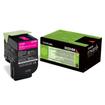 Lexmark 802HM 80C2HM0 toner magenta oryginalny