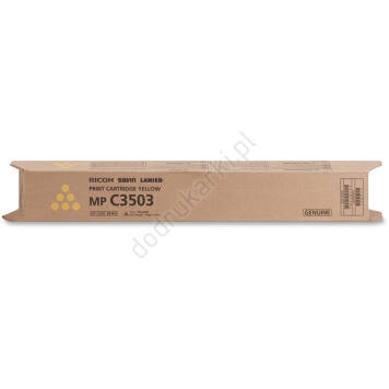 Ricoh 841818 MPC3503 toner żółty oryginalny