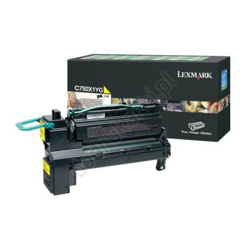 Lexmark C792X1YG toner żółty oryginalny