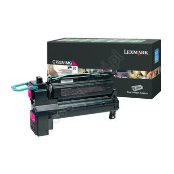 Lexmark C792A1MG toner magenta oryginalny