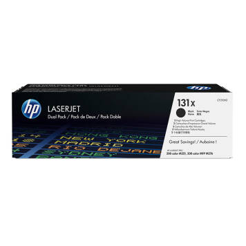 HP 131X CF210XD dwa tonery czarne oryginalne