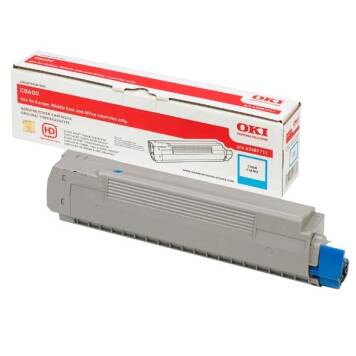 Oki 43487711 toner cyan oryginalny