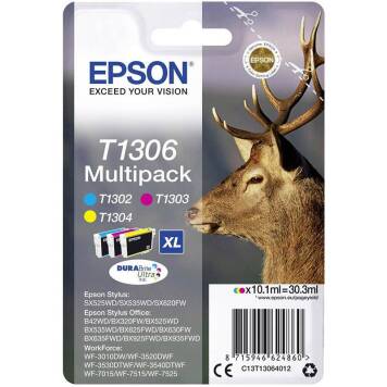 Epson T1306 C13T130640 Multipack 3 tusze CMY XL oryginalne