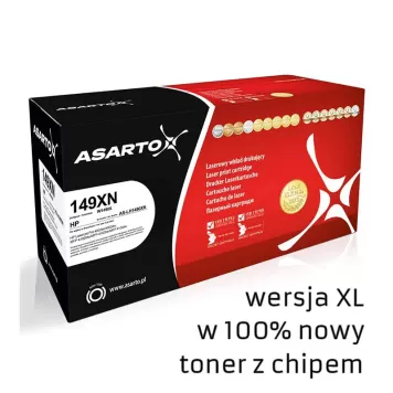 Zamiennik HP 149X W1490X toner XL marki Asarto + chip