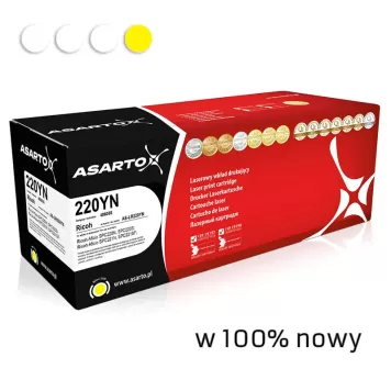 Zamiennik Ricoh 406055 toner żółty marki Asarto