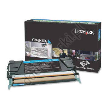 Lexmark C748H1CG toner cyan oryginalny