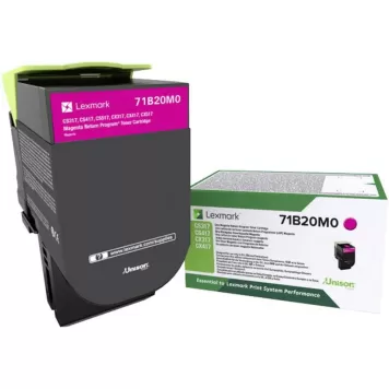 Lexmark 71B20M0 toner magenta oryginalny