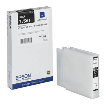 Epson T7561 tusz czarny C13T756140 oryginalny