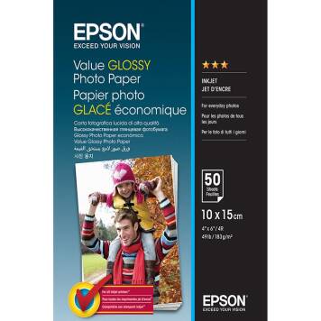 Epson C13S400039 Value Glossy Photo Paper 10x15 183 g/m² 100 ark