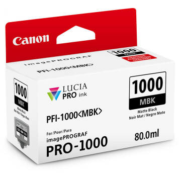 Canon PFI-1000MBK 0545C001 tusz czarny matowy oryginalny