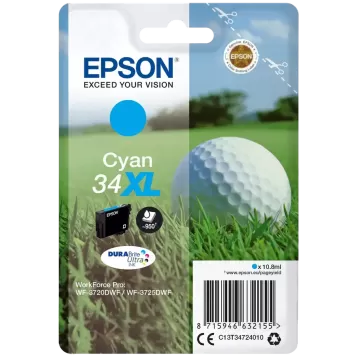 Epson 34XL T3472 tusz cyan oryginalny