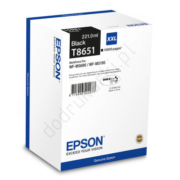 Epson T8651 tusz czarny XXL C13T865140 oryginalny