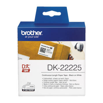 Taśma ciągła Brother DK-22225 nadruk czarny na białym tle 38mm x 30,48m