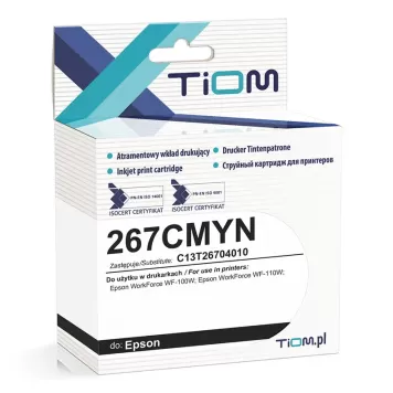 Zamiennik Epson 267 C13T26704010 tusz CMY marki TiOM