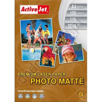 ActiveJet papier fotograficzny matowy A4 100szt 110g AP4-110M100L