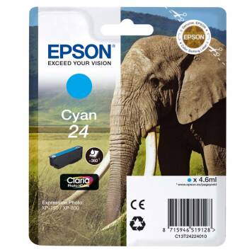 Epson 24 T2422 tusz cyan oryginalny